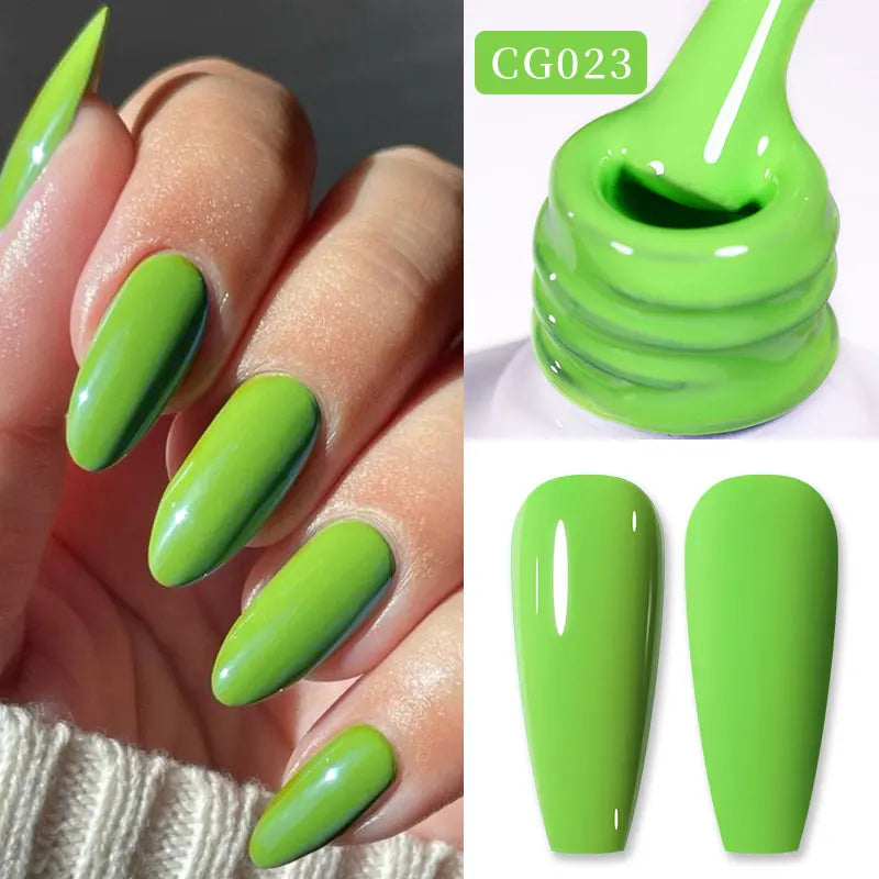 BORN PRETTY Neon Red Gel Nail Polish Yellow Green Summer Color Semi Permanent Varnish 10ml Soak Off UV LED Nail Art Manicure