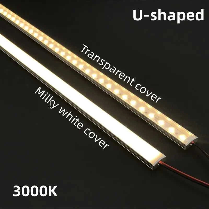 LED cabinet bar light 5730 5630 36LEDs Kitchen light under furniture 12V DC 50cm profile aluminum led hard strip Linear lights The jack market .AU The jack market .AU Home $ 85 136:202573808#V Milky cover 3000K;14:193#10PCS