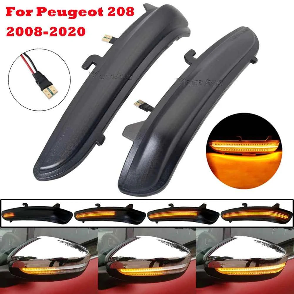 Led Dynamic Side Mirror Blinker Indicator Lamps For Peugeot 2008 208 I MK1 2013 2014 2015 2016-2019 Citroen Turn Signal Lights