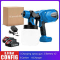 Kamolee 800ml Wireless Charging Sprayer 18V-21V Battery Household Portable Electric Airbrush Paint/Spray Gun Tool
