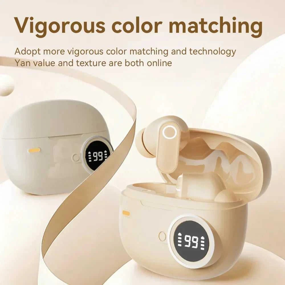Bluetooth 5.4 Headphones True Wireless In-ear Long Noise Reduction TWS Sports High Sound Quality Digital Display Screen Earplugs The jack market .AU The jack market .AU Accessories Electronics $ 54 14:29#White