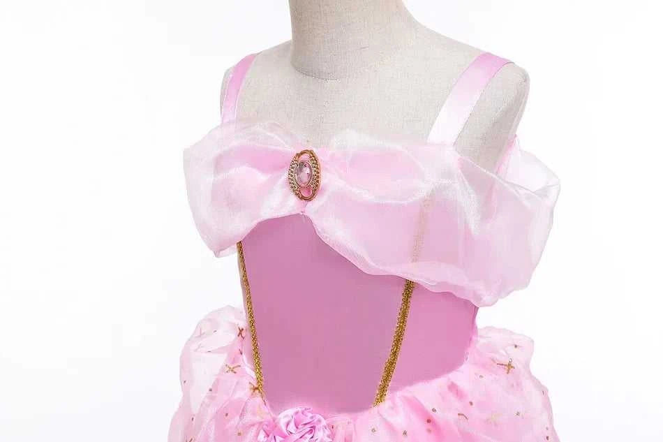 Kid Princess Pink Dress Girl Summer Fancy Party Clothes Children Sleeping Beauty Flower Dresses Christmas Carnival Costume Cloth The jack market .AU The jack market .AU Mum & Kids: Essential Products for Every Family $ 49 14:200001438#Aurora03;200000463:200661901#6-7T (Size 140)