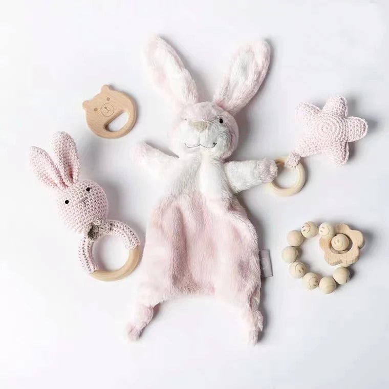Baby Appease Towel Soft Plush Comforter Blankie Cute Bunny Animal Sleeping Toys For Newborn