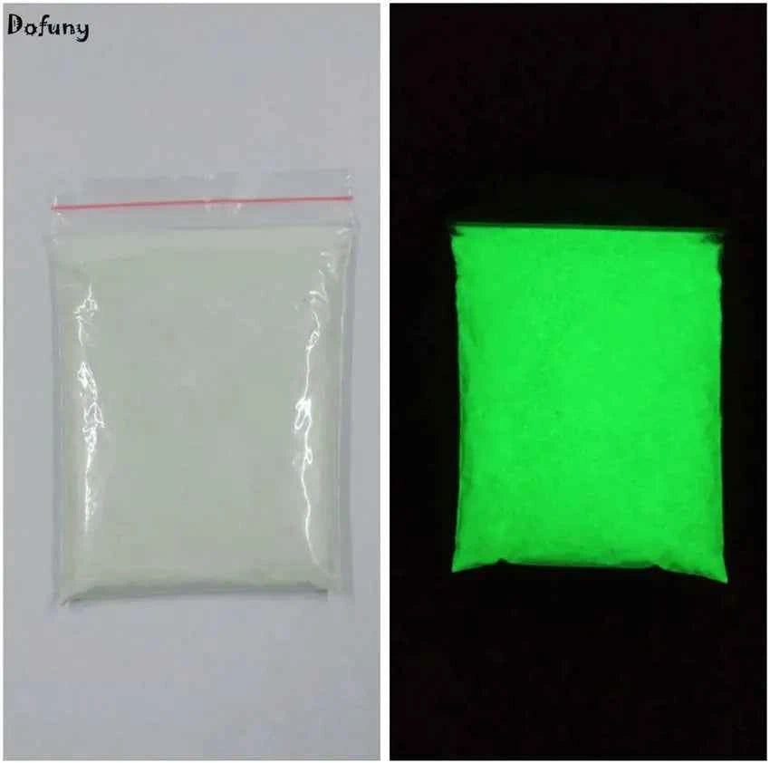 BrightGlow Ultrafine Fluorescent Phosphor Powder - Luminous Glow in the Dark Pigment for Vibrant Coatings
