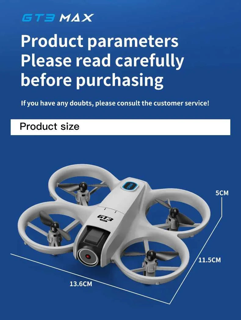 2025New GT3 MAX Drone 8K HD 4.3" Remote Control Headless Mode Helicopter 360° Flip Quadcopter Toys Mini Drone Fors Kid Toy Gifts The jack market .AU The jack market .AU Drones $ 107 14:29#GT3 SCREEN