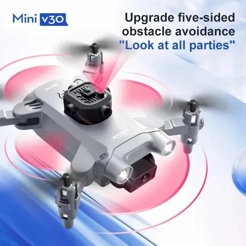 V30 Mini Drone 4DRC with Camera HD 4K 1080P FPV RC Drones Profesional Five-sided Obstacle Avoidance Helicopter Drone Toy The jack market .AU The jack market .AU Drones $ 85 14:10#Black-1B