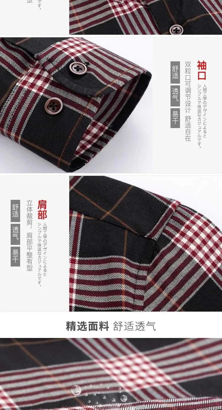2023 Spring and Autumn New Classic Fashion Trend Plaid Shirt Men's Casual Comfortable Breathable Large Size Long-Sleeved Shirt The jack market .AU The jack market .AU Men Fashion $ 46 14:173#777;5:100014065#XL 175CM 65-73KG