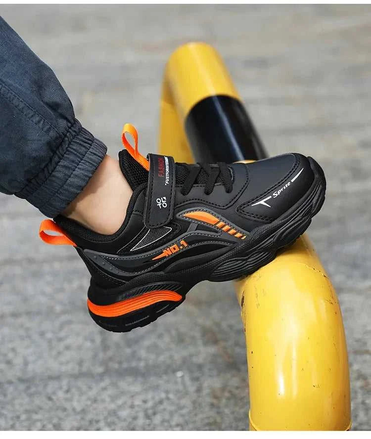 Boys' Kids Fashion Sneakers Lightweight Sports Running Shoes for Children Non-Slip Comfortable Outdoor Athletic Tennis Shoes The jack market .AU The jack market .AU Mum & Kids: Essential Products for Every Family $ 42 14:350852#Black Orange;200000124:100010481#34