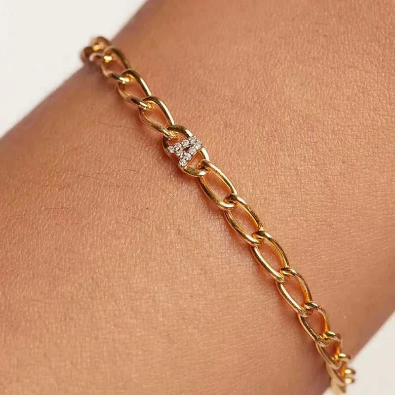 925 Sterling Silver Letter Bracelet Personality Charm Simple Name Initials Bracelet Birthday Gift for Women's Exquisite Jewelry The jack market .AU The jack market .AU Jewellery & Chains $ 50 200000226:100010417#T