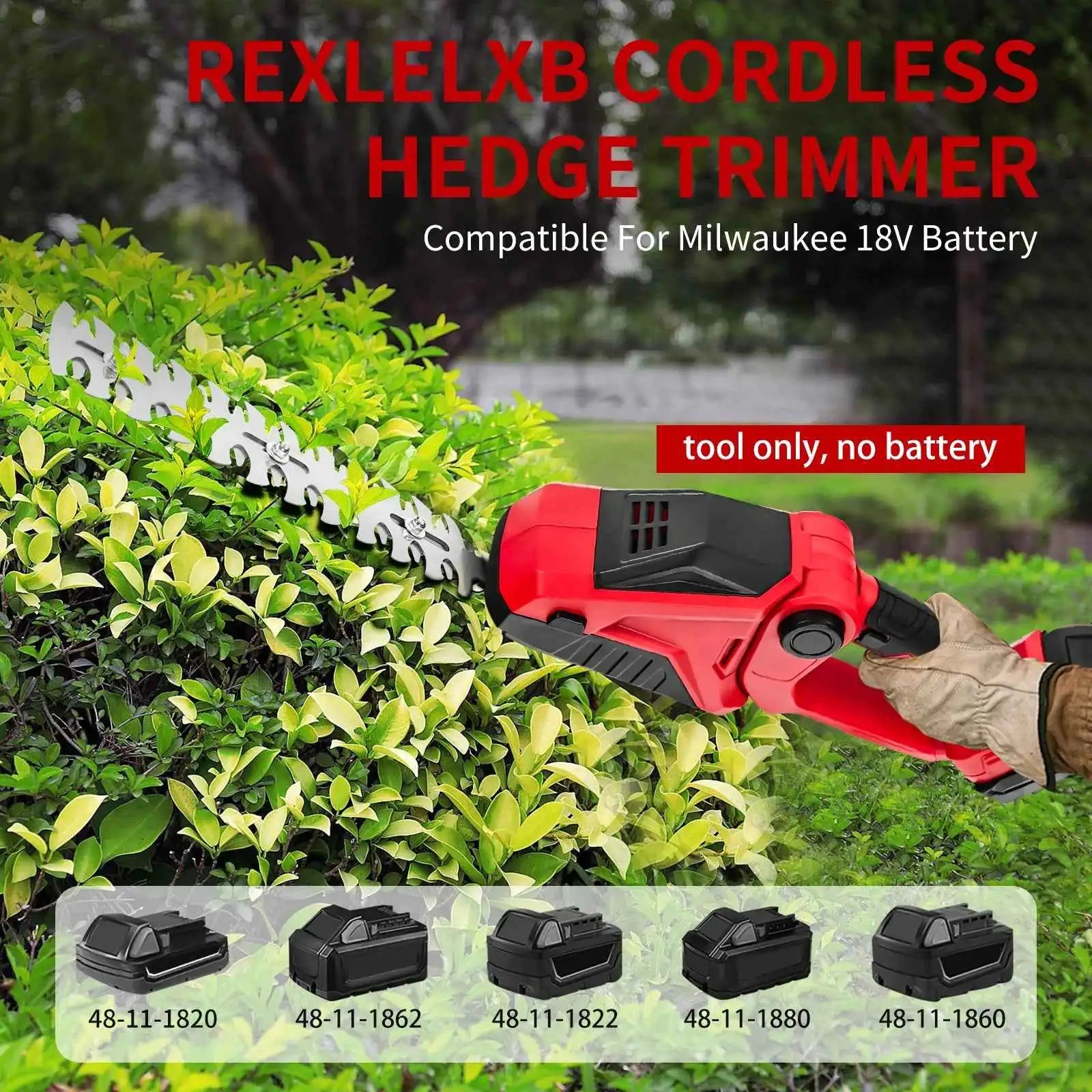 Milwaukee Cordless Hedge Trimmer - Powerful 18V Electric Shears for Effortless Garden Maintenance
