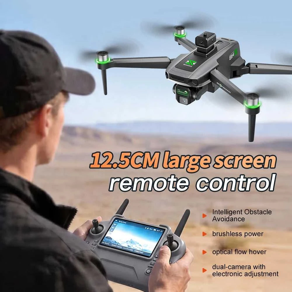 2026 Drones with a cameraoptical flow with 4.3-inch screen display brushless with airdrop drone dual lens WIFI aerial camera toy The jack market .AU The jack market .AU Drones $ 57 14:200006159#screw