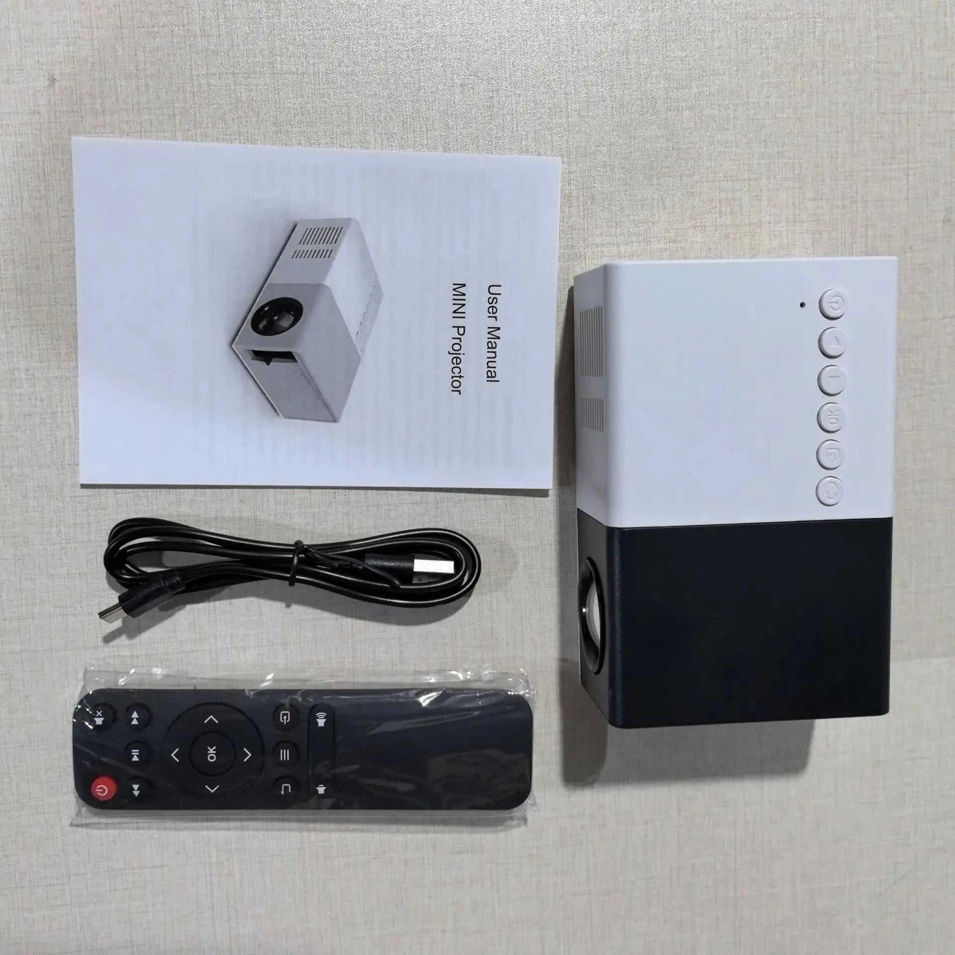 Projector for home use, mini projector for children's bedroom, portable projector, supports 4K ultra-high definition. The jack market .AU The jack market .AU Accessories Electronics $ 80 14:202429827#White