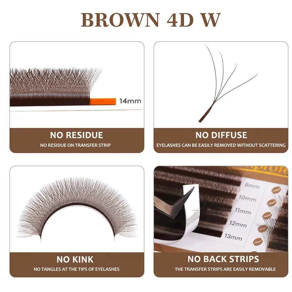 Lashprofessor 3D Spike Lashes - YY Shaped Faux Mink Premade Volume Fans for Luscious, Fairy-Like Eyes