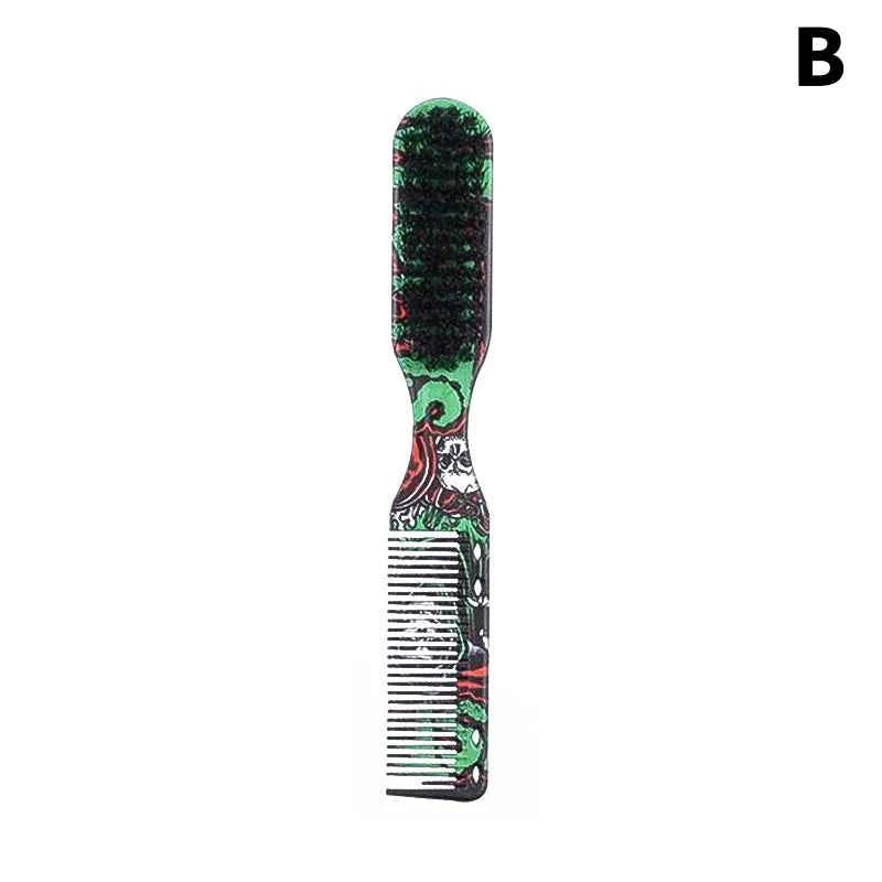 1PC Black Professional Fade Brush Barber Neck Sweeping Brush Comb Haircut Accessories Facial Cleaning Tools For Men Brushes Comb