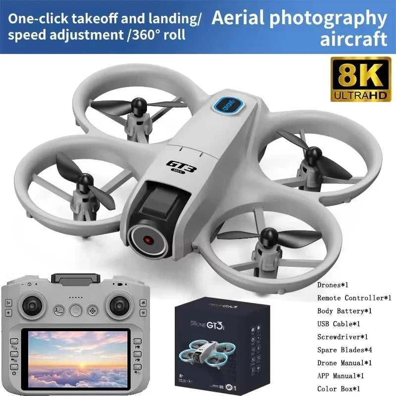 2025New GT3 MAX Drone 8K HD 4.3" Remote Control Headless Mode Helicopter 360° Flip Quadcopter Toys Mini Drone Fors Kid Toy Gifts The jack market .AU The jack market .AU Drones $ 107 14:29#GT3 SCREEN