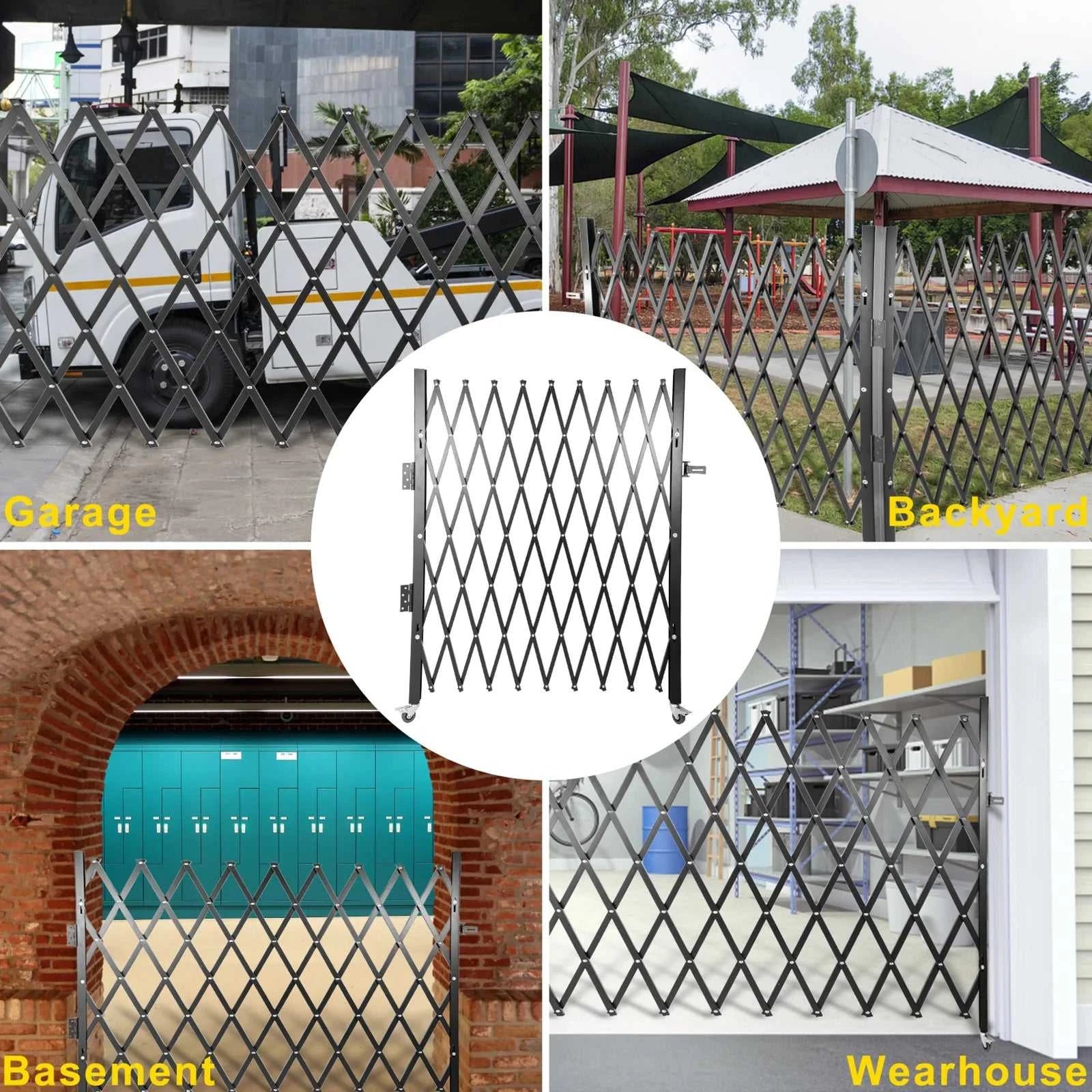 SucceBuy Single Folding Security Gate 1.5-2mx1.22-3.66m Folding Door Gate Steel Accordion Flexible Expanding Security Gate Black The jack market .AU The jack market .AU Home $ 219 14:771#black 1.66x1.22m;200007763:100014852