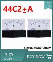 44C2 Analog DC Ammeter - Precision Measurement from 50μA to 500μA for Accurate Electrical Readings