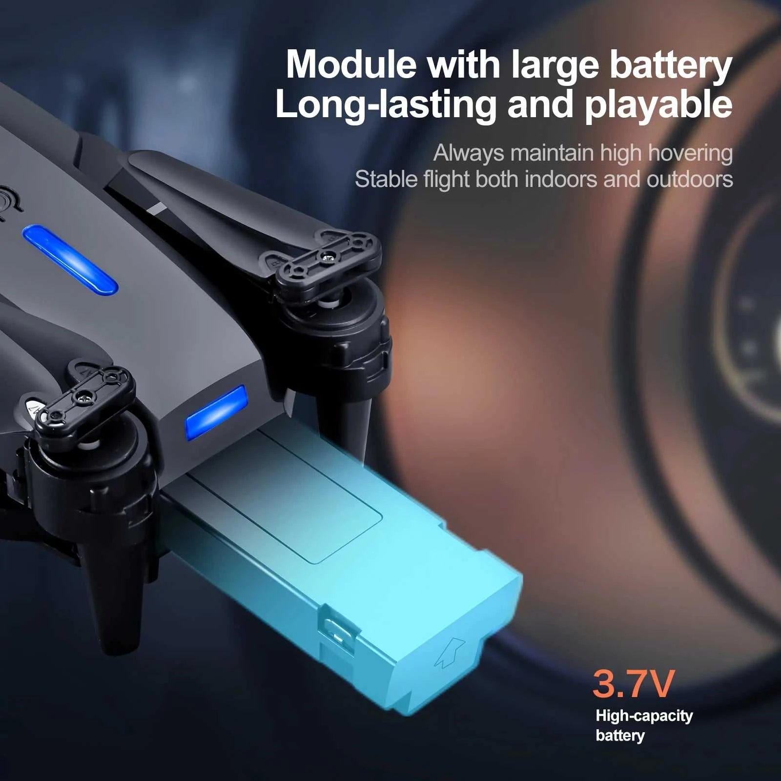 2026 New original E88 Air With Screen-Controlled Lighting Mini Drone 4K Untal 2 Camera Optical Flow Remote Control Aircraft gift The jack market .AU The jack market .AU Drones $ 81 14:10#Black