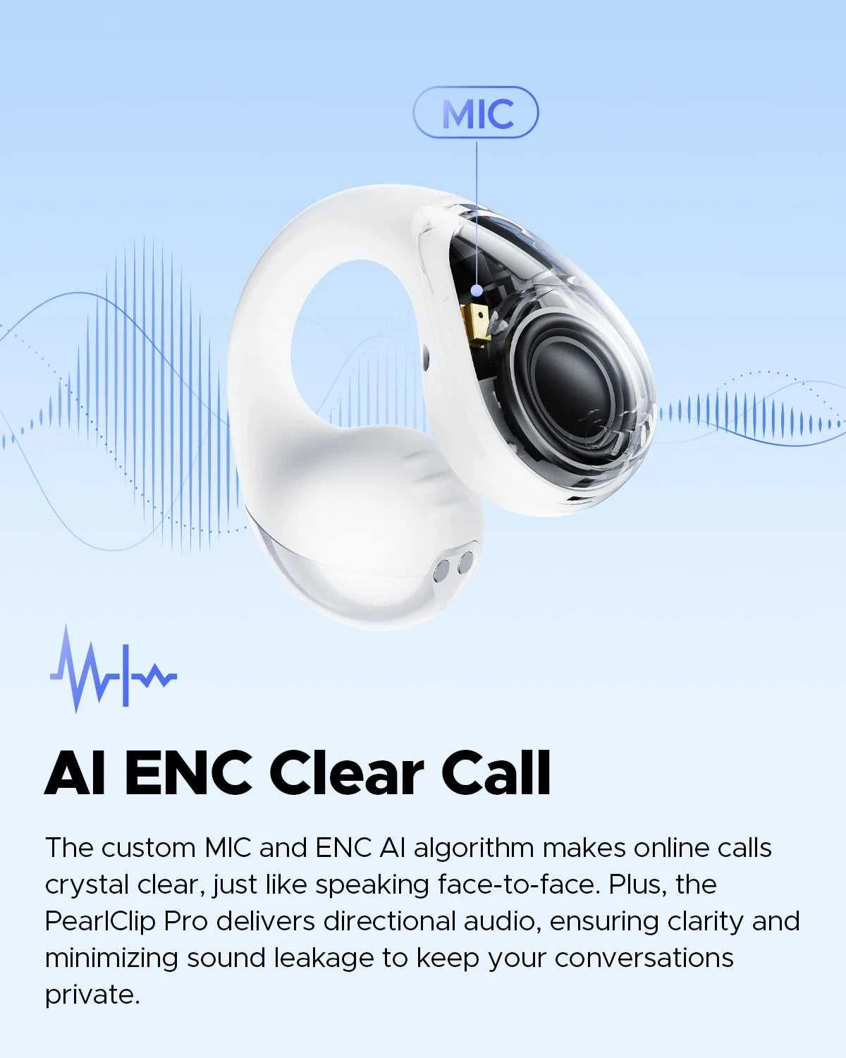 SoundPEATS PearlClip Pro Open Ear Earbuds Wireless Headphones Bluetooth 5.4 Earphones Ultra-Comfort Clip On Ear Buds 24 Hrs Play The jack market .AU The jack market .AU Accessories Electronics $ 102 14:193#Black