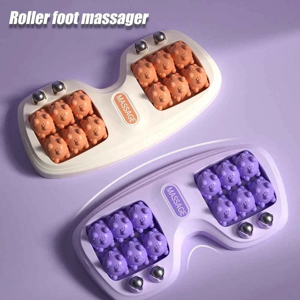 Dual Foot Massager Roller Foot Massage,Plantar Fasciitis Relief Heel/Arch/Muscle Aches/Foot Pain/Stress Relief & Deep Relaxation