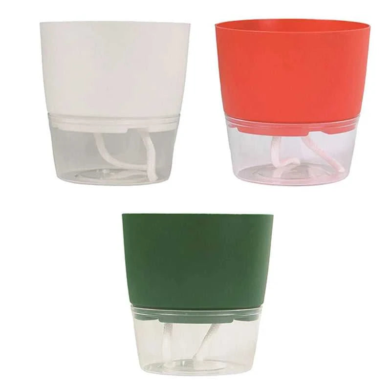 Watering Planter Handmade 2 Layer Self Watering Plant Flower Pot Water Container Round Flowerpot Home Garden Decor Dropshiping The jack market .AU The jack market .AU Home $ 21 14:29#green