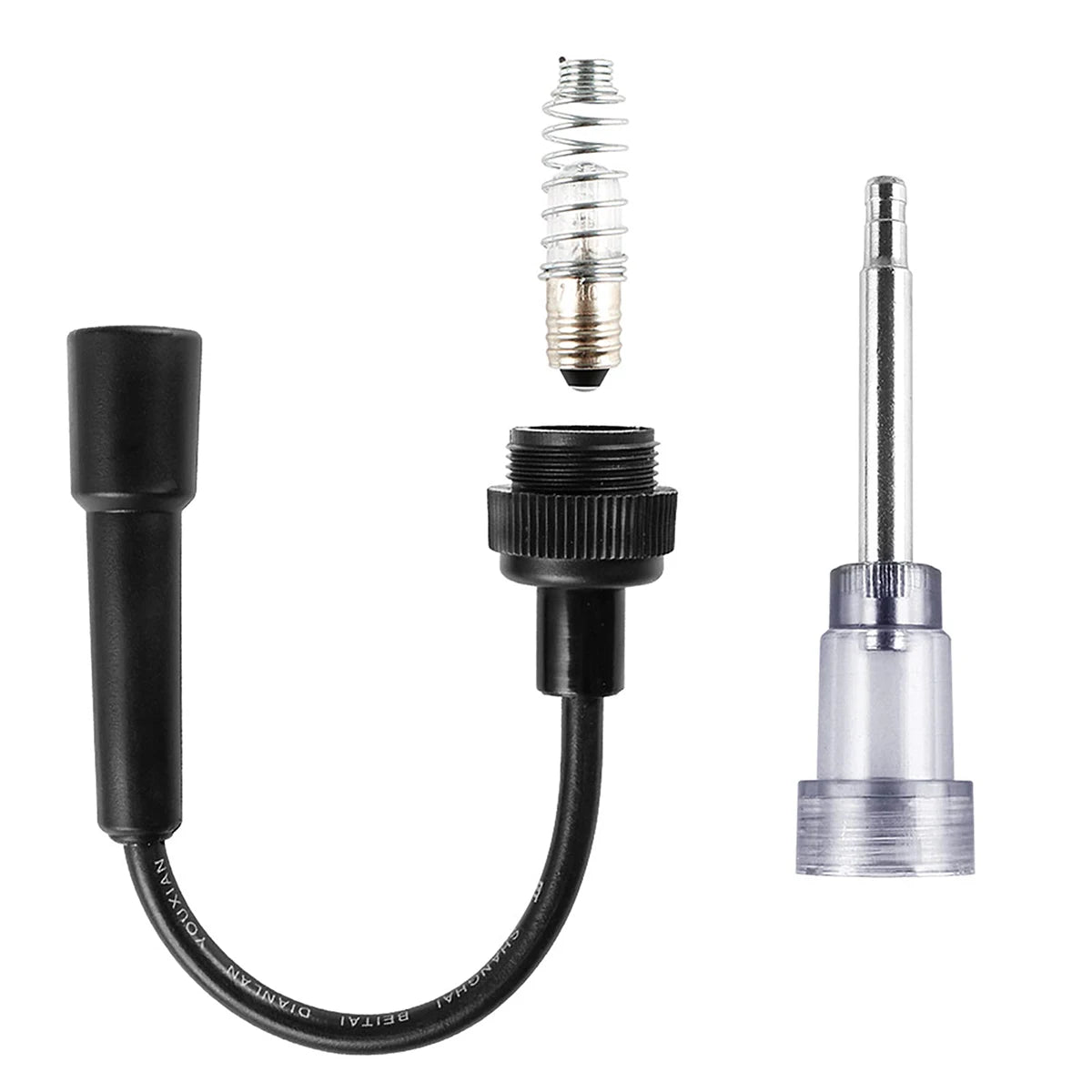 Spark Plug Tester, Engine Ignition Coil Straight Boot Test Light Checker Automotive Car Lawnmower Internal External diagnostic