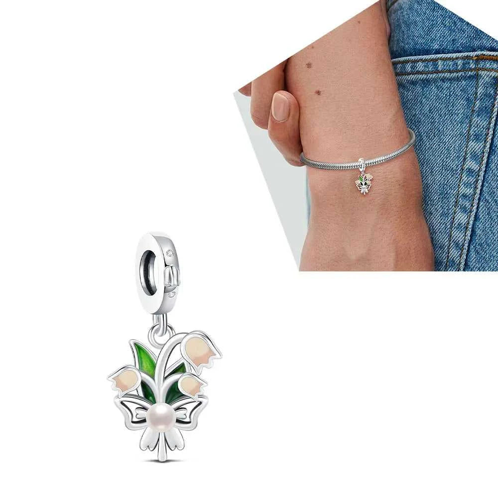 2025 Hot New Original Flower Pendant 925 Sterling Silver Rose charm Fit bracelet diy For Women Elegant bead Daily Wear Fine gift The jack market .AU The jack market .AU Jewellery & Chains $ 50 200000226:200013901#NBB0022-18