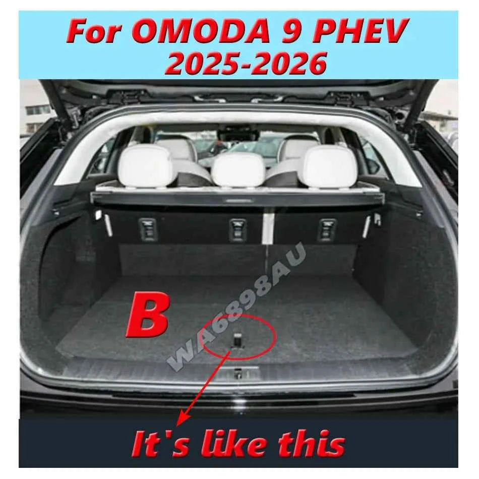 For OMODA 9 PHEV OMODA 9 SHS OMODA C9 PHEV 2025+ Car Trunk Mat High Quality Leather Auto Interior Accessories