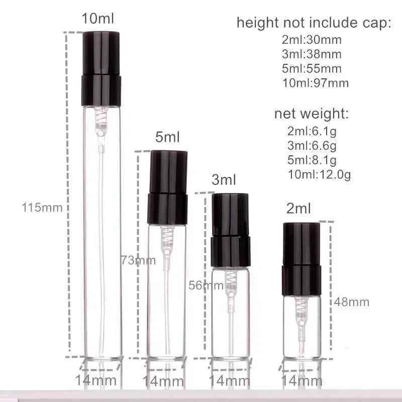 Gold Bottles Set - 3ml (750pcs), 5ml (375pcs), 10ml (100pcs) - Perfect for Crafting & Storage