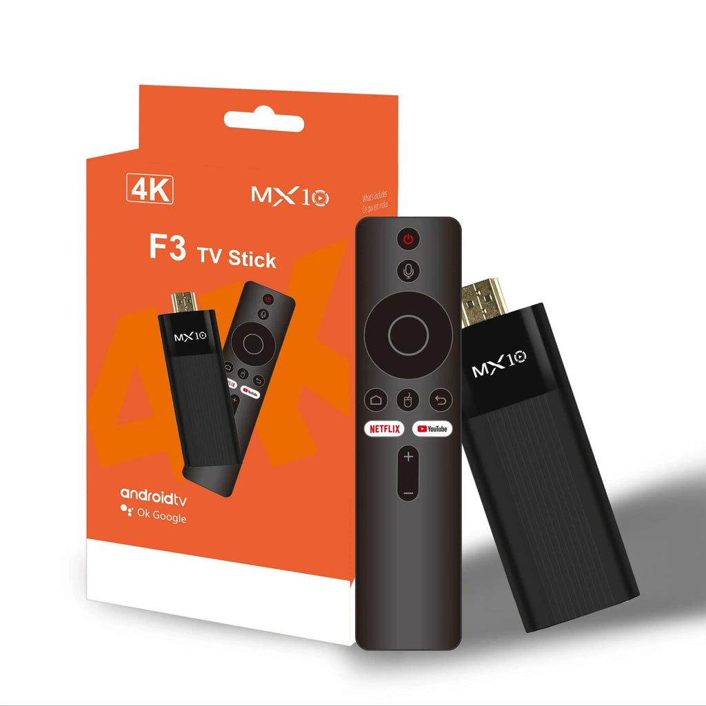 Ultra HD 4K Android TV Stick MX10-F3 Stick Mini Home TV Stick H313 Quad Core Support 2.4/5G Dual Wifi 2GB RAM 16GB ROM The jack market .AU The jack market .AU Accessories Electronics $ 83 14:193
