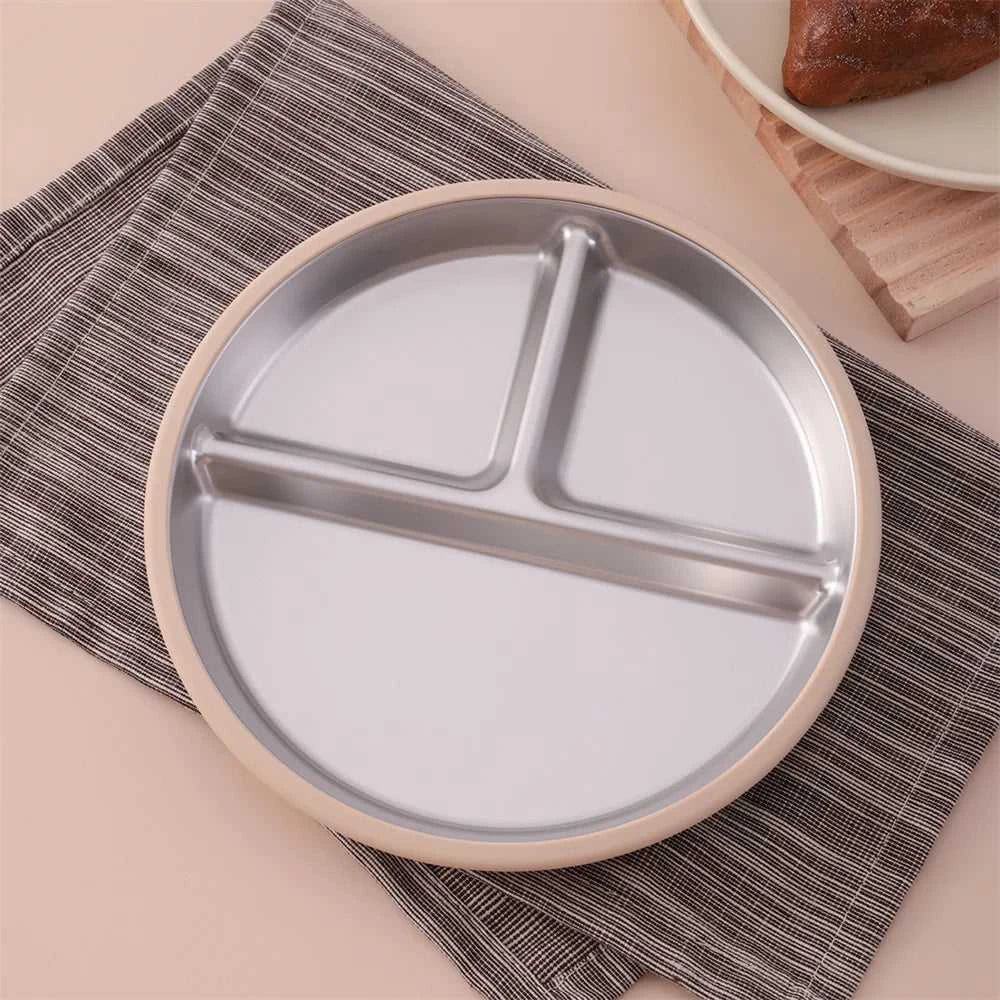 Color Kids 1PCS Stainless Steel Plate Detachable Suction Dishes Baby Feeding Sucker Bowl Food Grade Silicone Food Tray Tableware The jack market .AU The jack market .AU Mum & Kids: Essential Products for Every Family $ 29 14:496#55-sage
