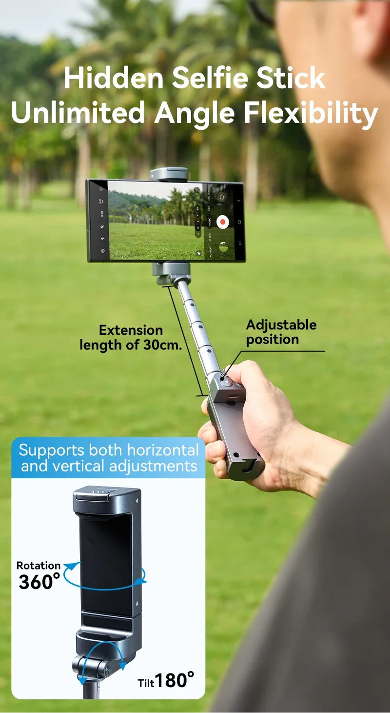 TELESIN Phone Camera Multi-function Selfie Handle Bluetooth Phone Stand Selfie stick Remote Control Adapter Grip Handle Holder