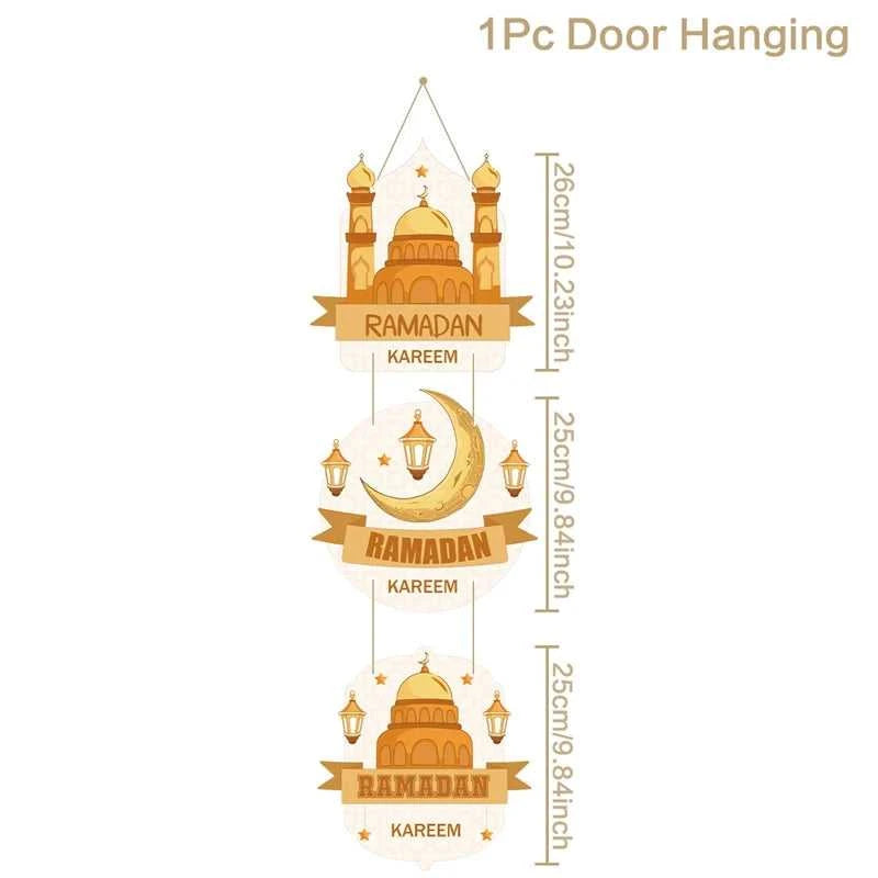 Eid Mubarak Door Hanging Flag Kareem Ramadan Decor for Home 2025 Ramadan Mubarak Islamic Muslim Party Decor Happy Eid Al Adha The jack market .AU The jack market .AU Home $ 20 14:202418806#paper door hanging 3