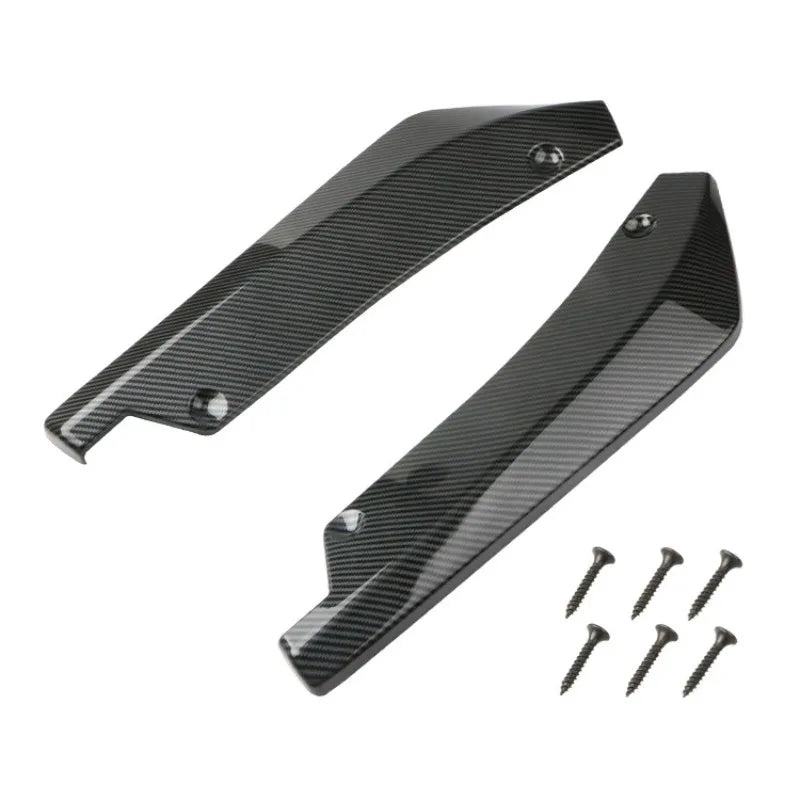 Car 1 pair of rear corner rear lip chassis anti-collision corner carbon fiber spoiler  exterior accessories universal