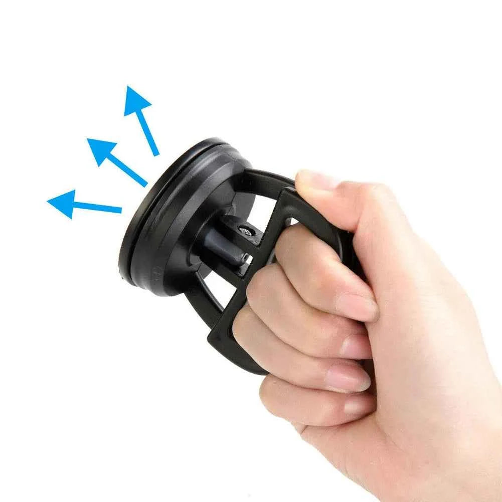 Mini Suction Cup Lifter Glass Puller Sucker Plastic Repair Rubber 1pc Tool 4.72in Dent Panel 5.31*5.12*4.72in Blue