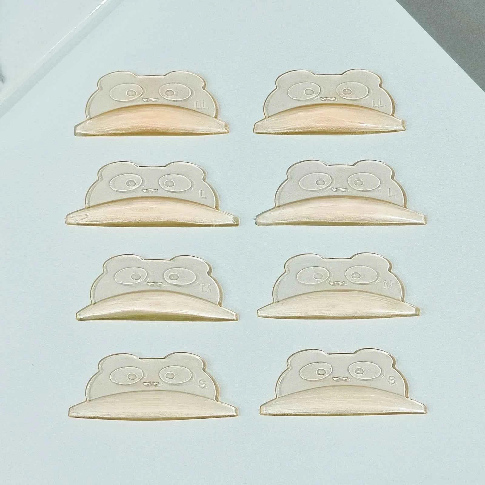 Libeauty U Curl Silicone Eyelash Perm Rods - 4 Pairs with Free Glue for Stunning 3D Lash Lifts