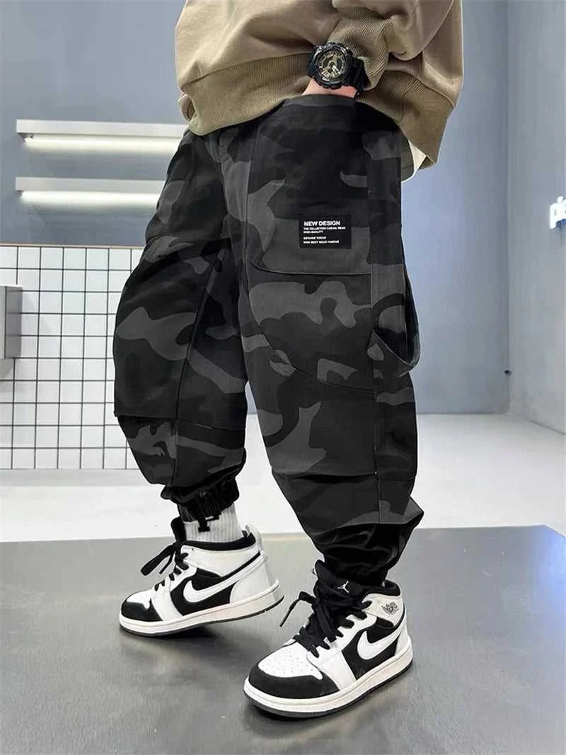 Boys Camouflage Cargo Pants Autumn Big Kids Casual Sport Pants Spring Teenage Joggers Trousers Children Streetwear Baggy Pants The jack market .AU The jack market .AU Mum & Kids: Essential Products for Every Family $ 43 14:193#Black;200000463:200004200#13-14T(Size 170);200007763:201336100