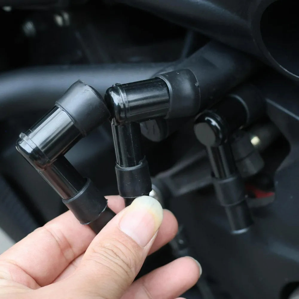 Universal Spark Plug Cap Ignition Coil Rubber Boot Resistor Cover Replacement for Scooter ATV Dirt E-Bike Motocross Repair Parts