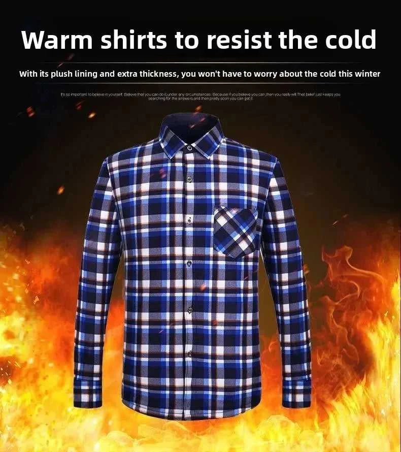 High Quality Men's Clothing 2026 Men Long Sleeve Thick Warm Shirt Tops Fashion Men Print Handsome Versatile Shirts Formal Shirts The jack market .AU The jack market .AU Men Fashion $ 43 14:771#6F HB622;5:4183#3XL(80-90KG)
