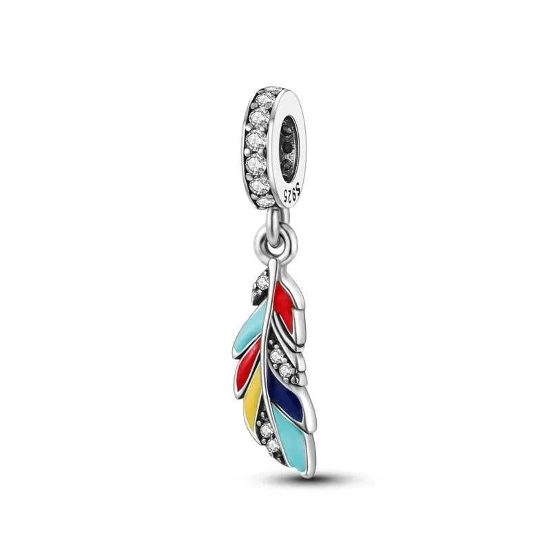 925 sterling silver owl flamingo woodpecker feather charms fit original bracelet charm bead necklace Diy female jewelry The jack market .AU The jack market .AU Jewellery & Chains $ 50 200000226:202006807#SMC6222