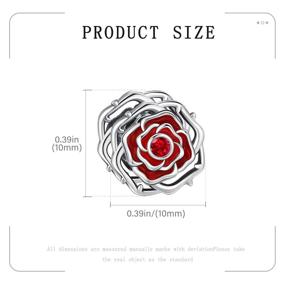 2025 Hot New Original Flower Pendant 925 Sterling Silver Rose charm Fit bracelet diy For Women Elegant bead Daily Wear Fine gift The jack market .AU The jack market .AU Jewellery & Chains $ 50 200000226:200013901#NBB0022-18