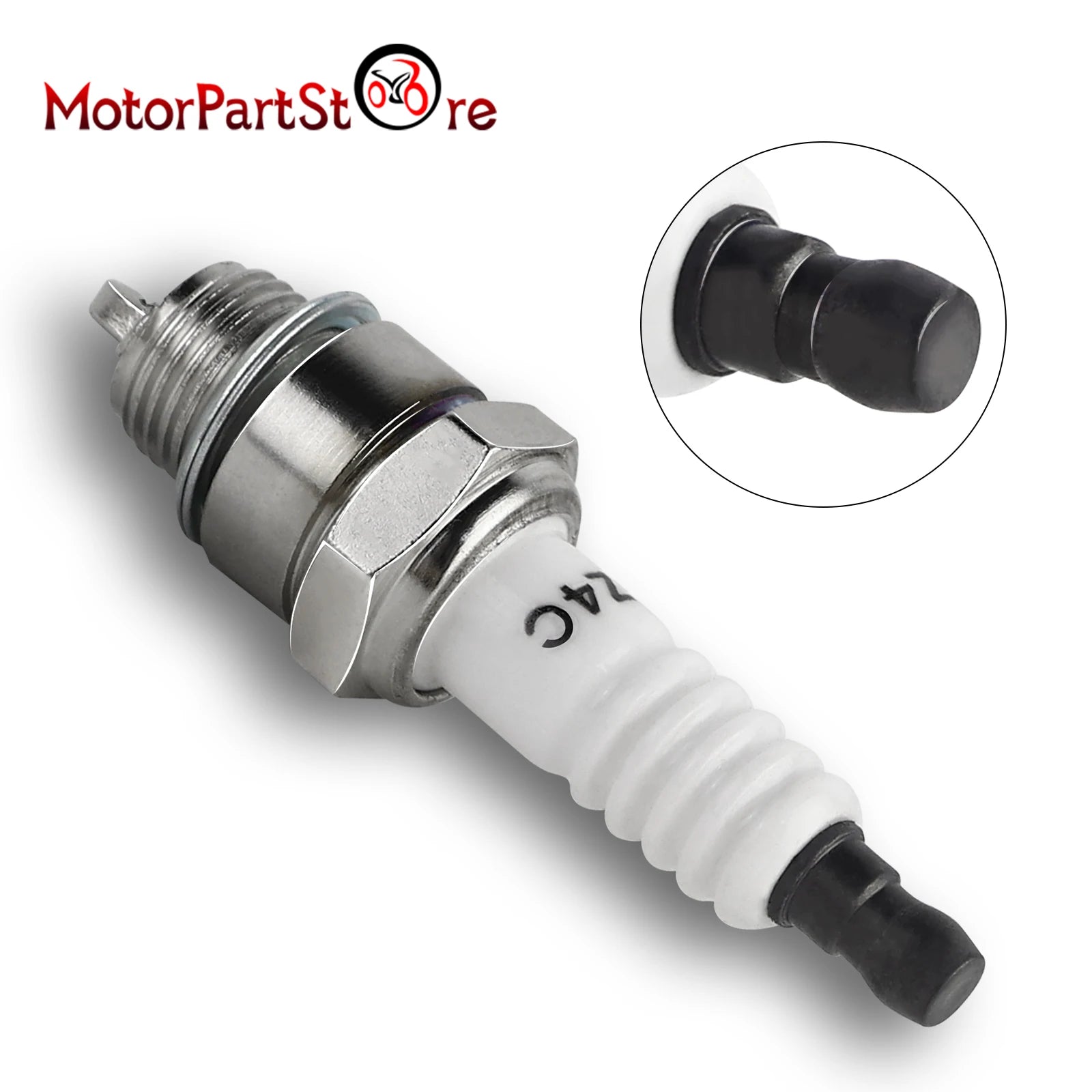 Spark Plug Z4C for 49cc 50cc 66cc 70cc 80cc 2 Stroke Engine Motorized Bicycle Bike Moped Scooter Yamaha JOG 50 90 ZX50 QJ50