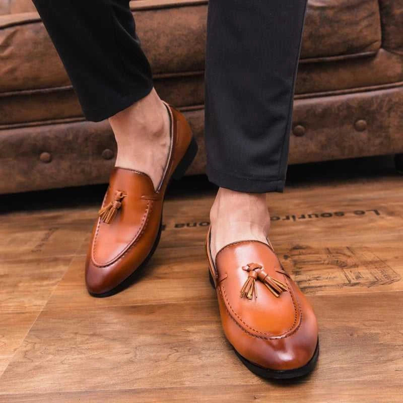 Social Shoe Male High Quality Formal Leather Shoes Men Casual Tassels Business Loafers For Man Dress Shoes Comfortable The jack market .AU The jack market .AU Step Up Your Style: Trendy Shoes for Every Occasion! $ 90 14:193;200000124:100013888