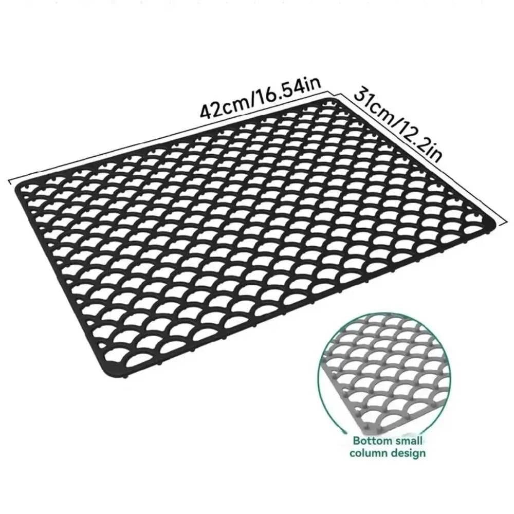 New Silicone Sink Protector Mat Anti Slip Multi Functional Non-slip Sink Mat Heat Resistant Foldable Dishes Drying Mats Kitchen The jack market .AU The jack market .AU $ 60 14:202732816#42cm Grey