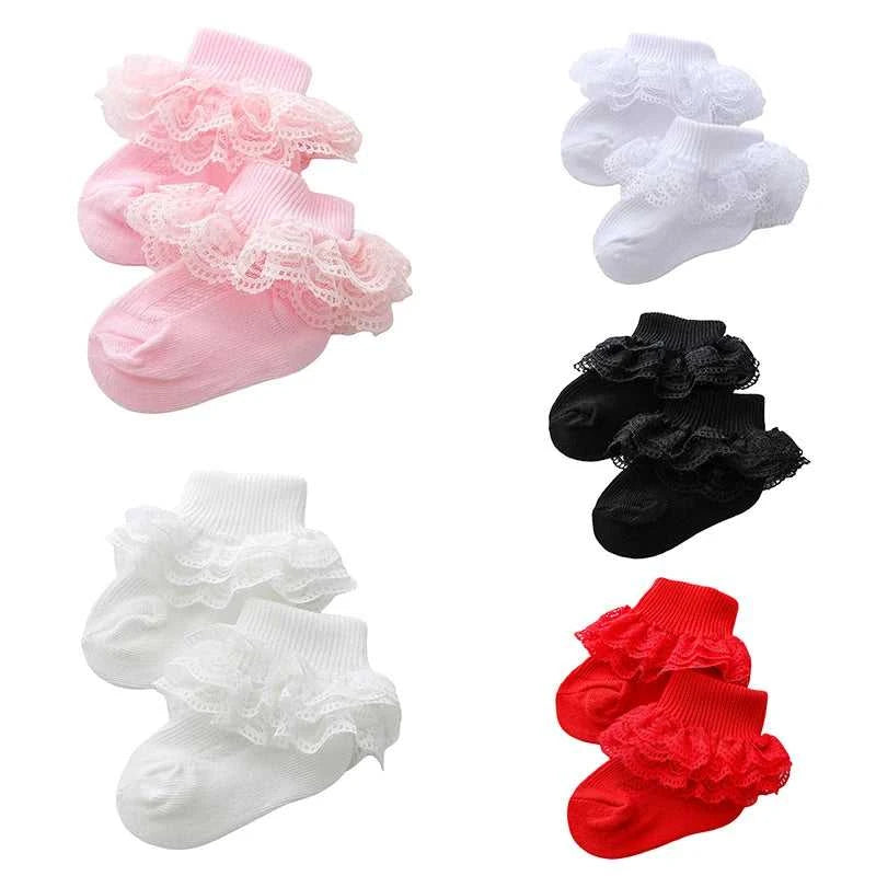 Baby Girls Boys Cotton Socks Cute Eyelet Frilly Lace Baptism Socks Birthday Gift for Infants The jack market .AU The jack market .AU Mum & Kids: Essential Products for Every Family $ 21 14:200002130;200000463:200661896#6-12M