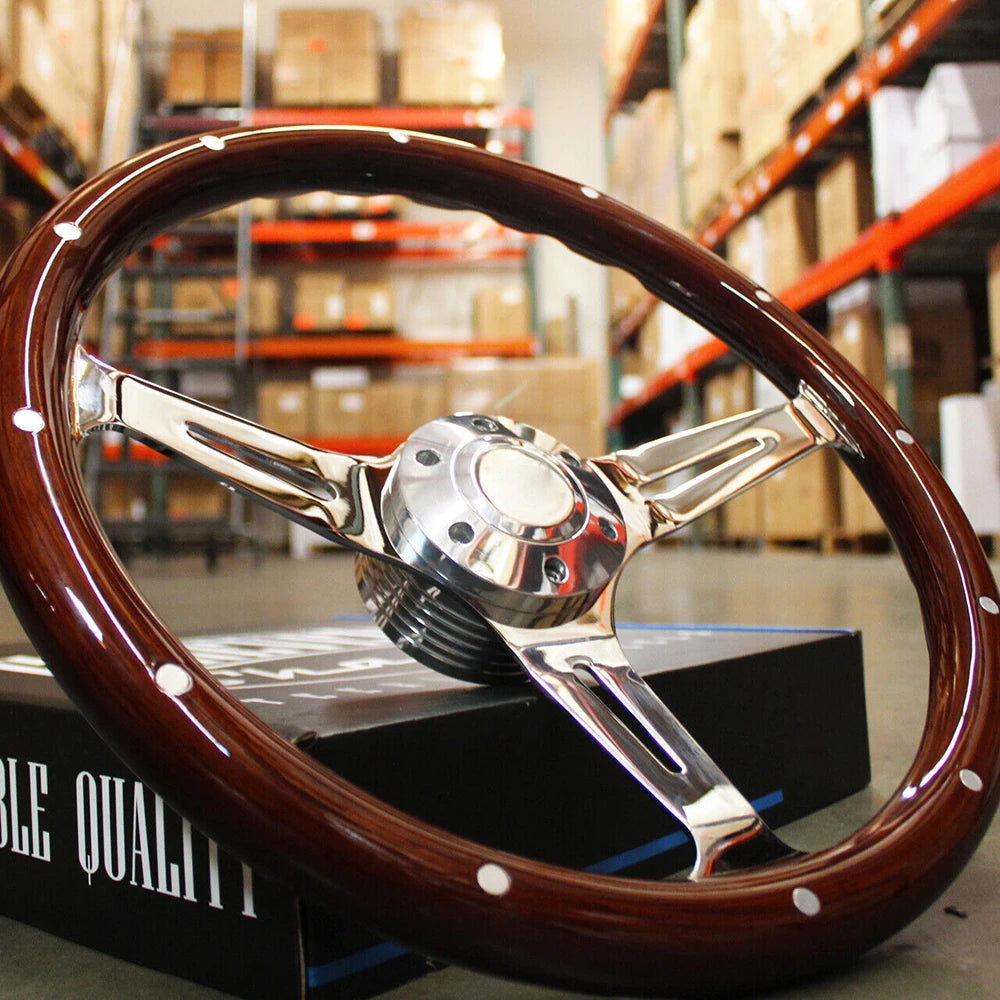 Auto Parts Universal Decorative personalized classic wood Car accessories car steering wheel for racing cars