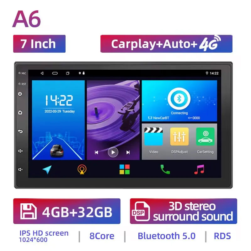 Ruancheng 2 Din Android 7 9 10 Inch Car Multimedia Video Player Universal Stereo Radio GPS for Volkswagen Nissan Hyundai Toyota