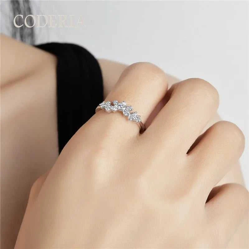 Certified All Moissanite Lady Rings Pass Diamond Test Silver S925 Ring Premium Diamond Jewelry Birthday Gift The jack market .AU The jack market .AU Jewellery & Chains $ 83 200000369:699