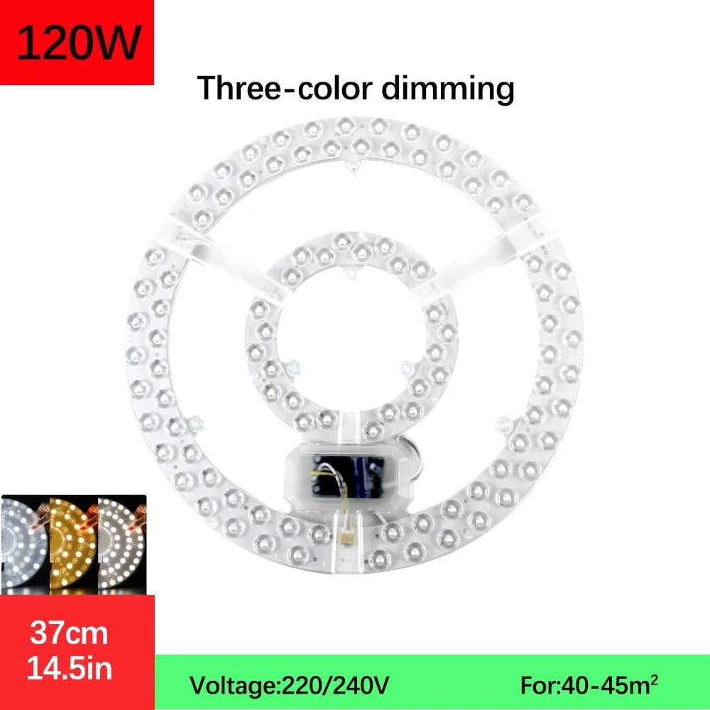 Led Panel Ceiling Light 48W 96W 120W Panel Led Round Replacement Module AC220V-240V Stepless Dimmable Led Module The jack market .AU The jack market .AU Home $ 61 136:1052#96W Dimmable color;200007763:201336100