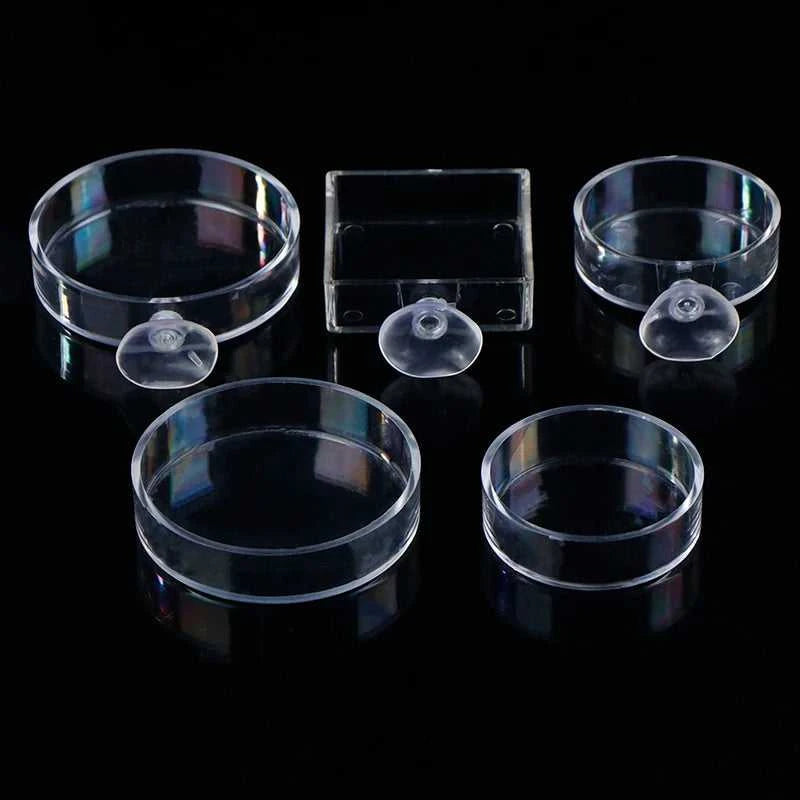 【F】Aquarium Feeder Acrylic Transparent Fish Round Square Dishes Shrimp Food Box Fish And Shrimp Feeding Accessories The jack market .AU The jack market .AU Fishing Gear $ 22 14:691#E